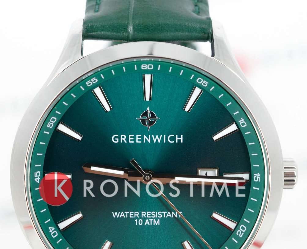 Greenwich Greenwich Helm GW 041.17.37,  англия мужские часы на браслете кожаный боковой вид